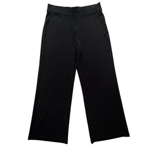 Chicos Women’s  Travelers Pants Black Size 1 Elastic Waist Slinky Stretch